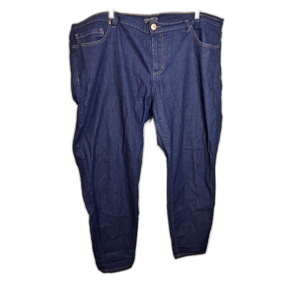 Forever 21+ Dark Wash Jeans Plus Size 20 Straight/Slim Fit Denim